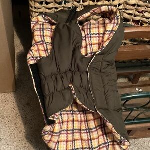 Plaid Lined dog Jacket